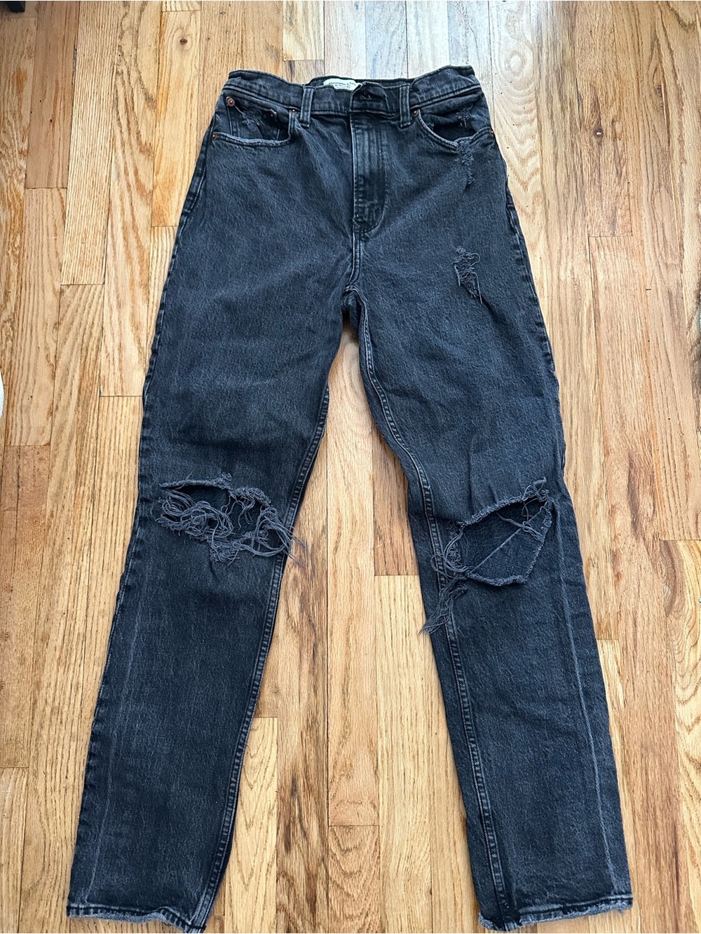 Abercrombie & Fitch Charcoal Ultra High-Rise Jeans